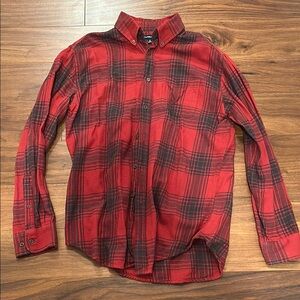 Red Plaid Men's Shirt
